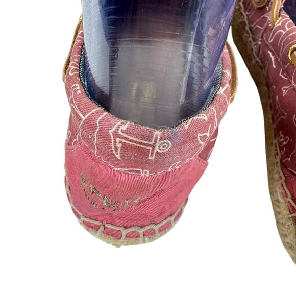 Sperry Topsider Katama Whale Print Slip on Espadrille Flats Women's Size 8 - Picture 6 of 13